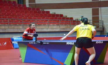 Bakı-2017: Stolüstü tennisçimiz gümüş medal qazand