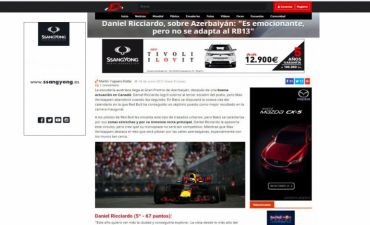 İspaniya portalı Formula-1 pilotlarının Azərbaycan