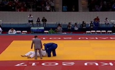 Azərbaycan cüdoçusundan nümunəvi hərəkət - VİDEO